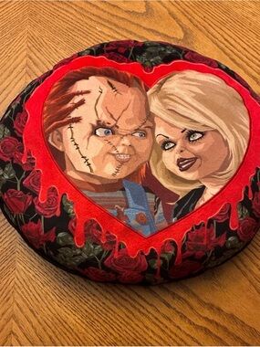 Chucky & Tiff Forever Horror Accent Pillow